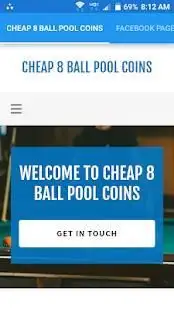 Cheap 8 Ball Pool Coins Screen Shot 1