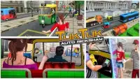 City Auto Rickshaw Tuk Tuk Driver Screen Shot 0