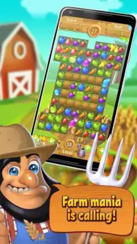 Farm and Garden: Harvest Mania Fruit match 3 game Screen Shot 3