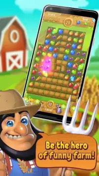 Farm and Garden: Harvest Mania Fruit match 3 game Screen Shot 0