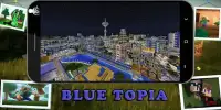 Blue Topia Amazing Map for MCPE Screen Shot 2