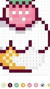 Pixel Art - Warna menurut Nomor Mewarnai Halaman Screen Shot 8