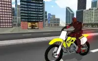 MegaRamp Bike Deadpool: City Rooftop GTStunt Game Screen Shot 5