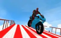 MegaRamp Bike Deadpool: City Rooftop GTStunt Game Screen Shot 1