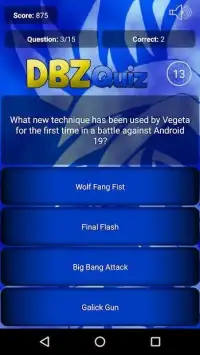 Quiz for Dragon Ball Z Screen Shot 14