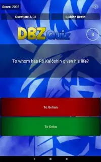 Quiz for Dragon Ball Z Screen Shot 7