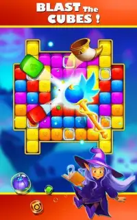 Witch blast - Free toy cube POP matching games Screen Shot 3