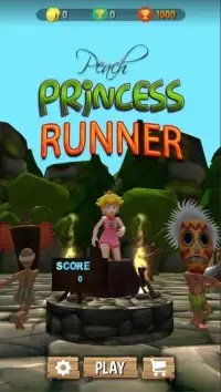 Princess Adventure Peach : jungle dash Run Screen Shot 3