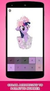 My Pony - Color by Number Pixel Art Game Screen Shot 1