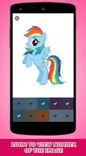 My Pony - Color by Number Pixel Art Game Screen Shot 4