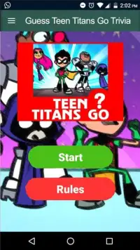 Guess Teen Titans Go Trivia Quiz Screen Shot 3
