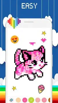 PixCorn -coloring book pixel art & color by number Screen Shot 1
