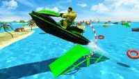 Super Hero Jet Ski Stunt Racing Adventure Sim Screen Shot 2
