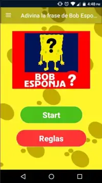 Adivina la frase de Bob Esponja Trivia Quiz Screen Shot 3