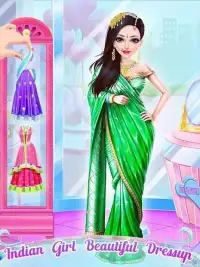 Indian Wedding Dresses Makeup Games For Girls Screen Shot 4