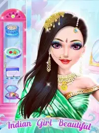 Indian Wedding Dresses Makeup Games For Girls Screen Shot 1