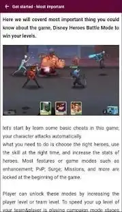 Guide 2018 Disney Heroes Battle Mode Screen Shot 2