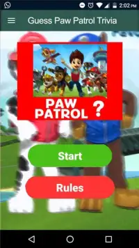 Guess Paw Patrol Heroes Trivia Quiz Screen Shot 3
