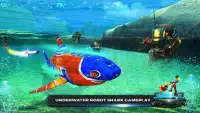 Underwater Shark Robot Hero Warrior Simulator War Screen Shot 5