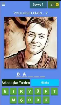 Karikatür YouTuber Tahmin Oyunu Screen Shot 15