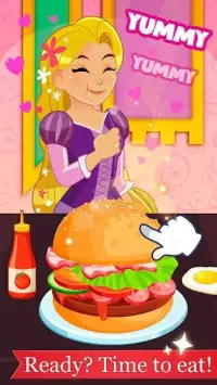 Rapunzel burger maker Screen Shot 0