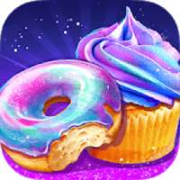 Rainbow Galaxy Mirror Desserts Maker Game Memasak