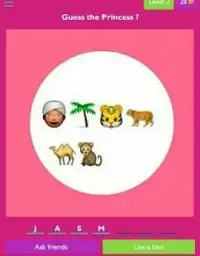 Guess the disney princess and prince from emojis Screen Shot 1