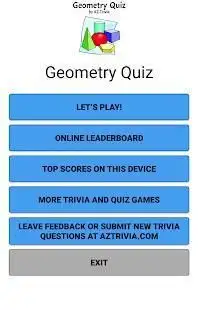 Geometry Quiz Screen Shot 1