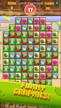 Treasure Hunt Saga - Match 3 Jewel Puzzle Screen Shot 1