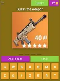 Fornite Weapons and Items Quiz Screen Shot 7