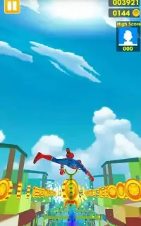 Amazing Spider Subway 3D Dash Screen Shot 2