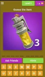 Fornite Weapons and Items Quiz Screen Shot 11