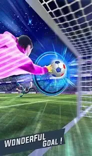 Flick Kick Top league 2018 soccer games Screen Shot 0