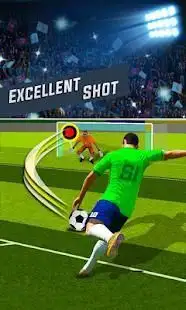 Flick Kick Top league 2018 soccer games Screen Shot 1