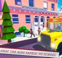 स्कूल बस ड्राइविंग खेल सिम्युलेटर 2018 Screen Shot 3