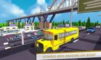 स्कूल बस ड्राइविंग खेल सिम्युलेटर 2018 Screen Shot 7