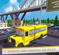 स्कूल बस ड्राइविंग खेल सिम्युलेटर 2018 Screen Shot 0
