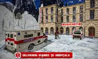 Ambulance Driver Simulator 3D Winter Snow Rescue Screen Shot 1