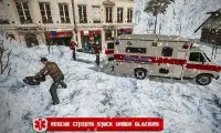 Ambulance Driver Simulator 3D Winter Snow Rescue Screen Shot 0