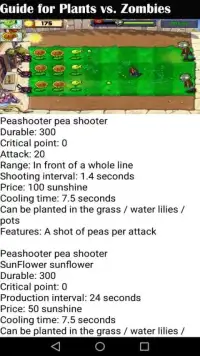 Guide for Plants vs. Zombies Screen Shot 1