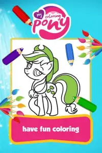 Rainbow Pony Coloring Game Screen Shot 3