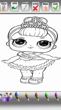 lol dolls surprise eggs and pets coloring book Screen Shot 1