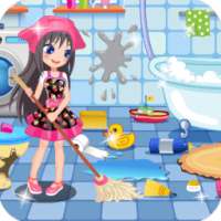 Home cleaning games-New girls games