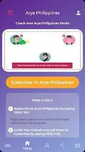 Arya Philippines - Play, Refer and Earn Screen Shot 3