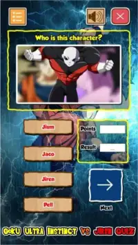 Goku Ultra Instinct Saiyan VS Jiren Quiz Screen Shot 2