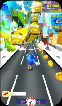 Subway Sonic Ugandan knuckles Temple run Games 3D Screen Shot 2