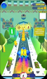 Subway Sonic Ugandan knuckles Temple run Games 3D Screen Shot 1
