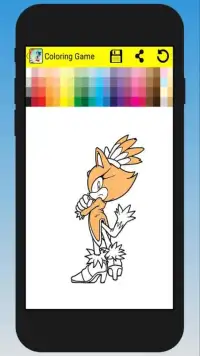 Coloring Book Game Sonic Screen Shot 2