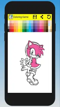 Coloring Book Game Sonic Screen Shot 1