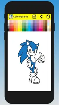 Coloring Book Game Sonic Screen Shot 3